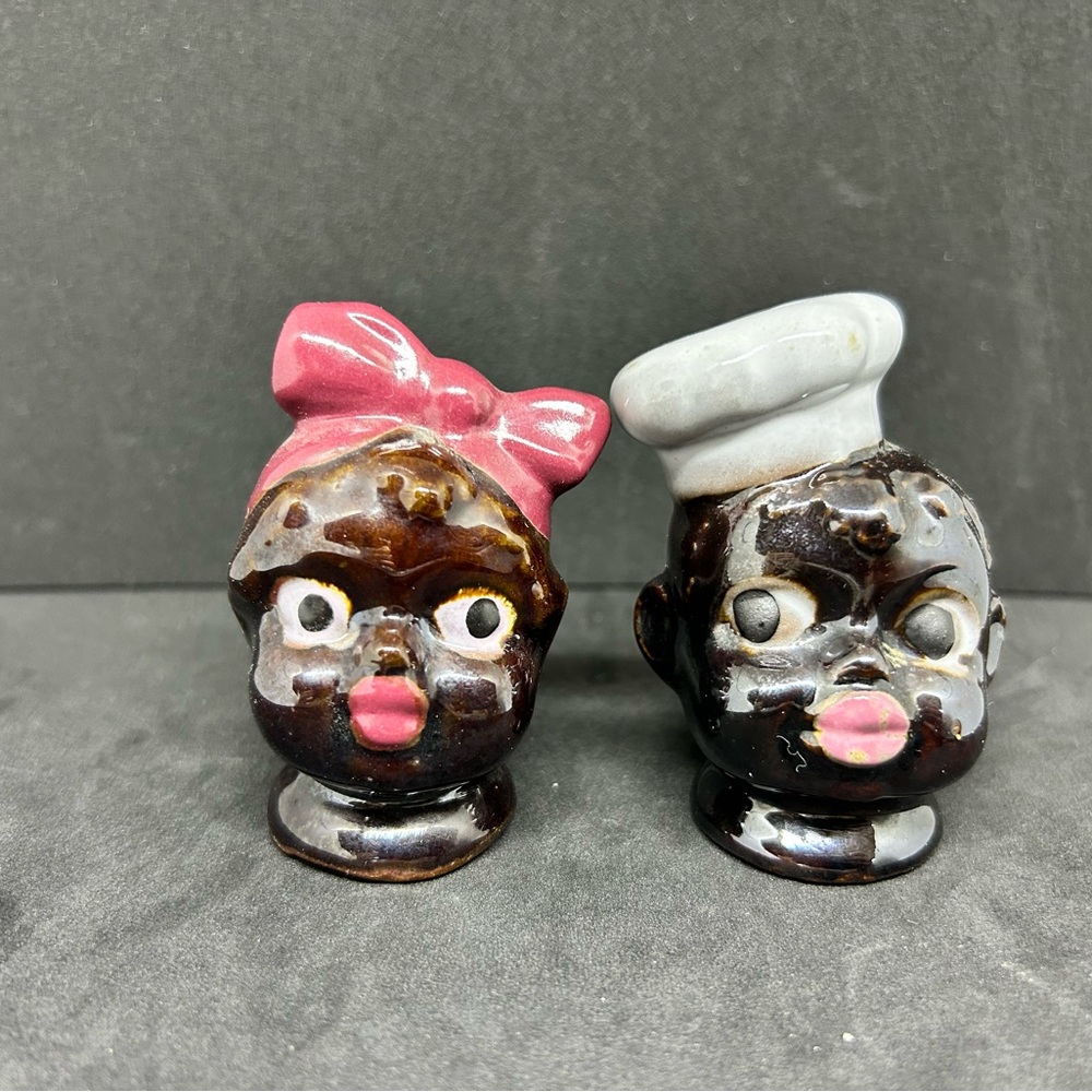 Vintage Chefs Salt & Pepper Shakers